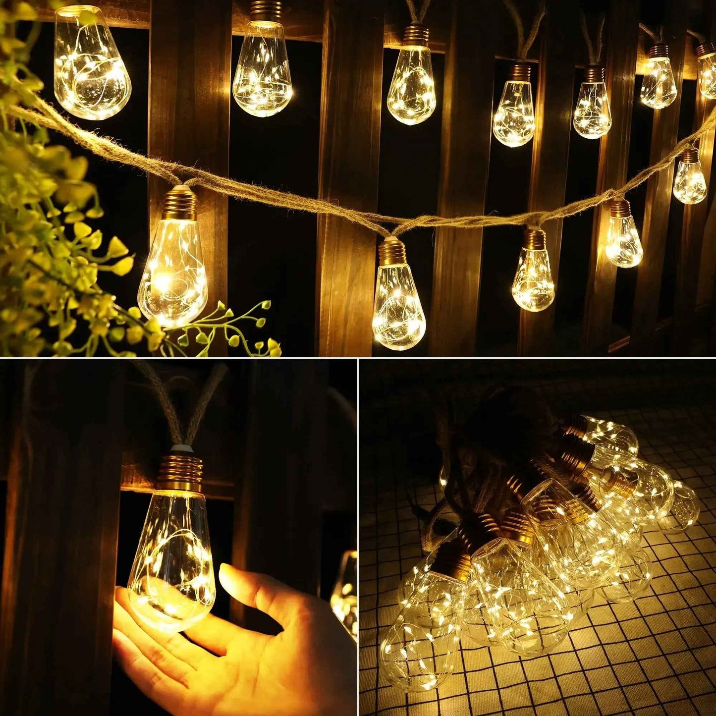 🔥 2026 Hot Sale - 🌙 💡 Vintage Solar String Lights – 50% OFF Turn Any Space Into a Cozy Dreamy Escape