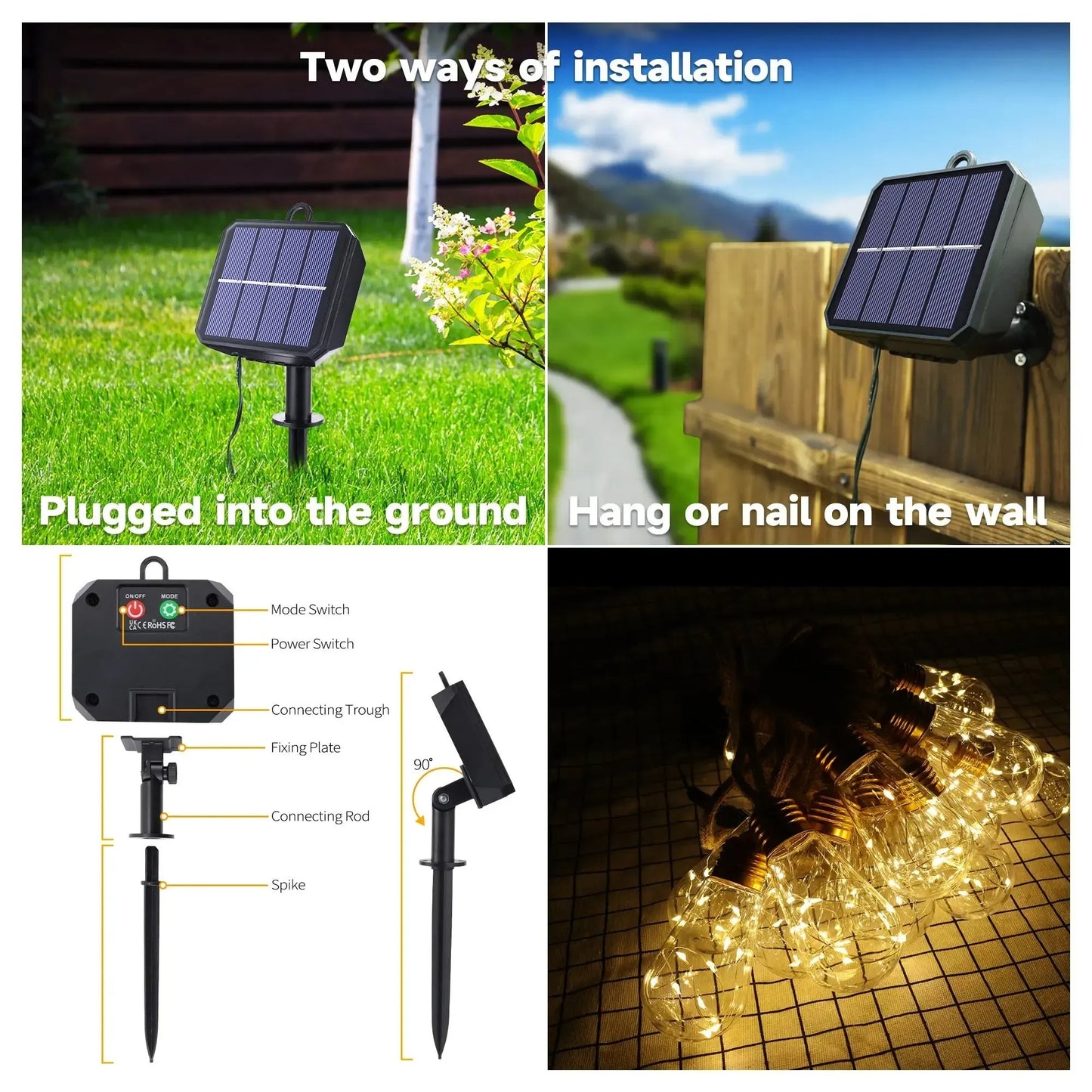 🔥 2026 Hot Sale - 🌙 💡 Vintage Solar String Lights – 50% OFF Turn Any Space Into a Cozy Dreamy Escape
