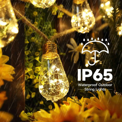 🔥 2026 Hot Sale - 🌙 💡 Vintage Solar String Lights – 50% OFF Turn Any Space Into a Cozy Dreamy Escape