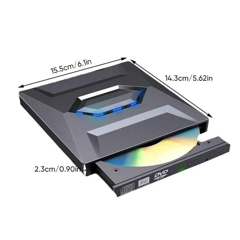 7-in-1 External USB DVD Drive & Blu-ray Player