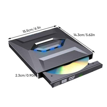 7-in-1 External USB DVD Drive & Blu-ray Player
