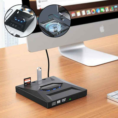 7-in-1 External USB DVD Drive & Blu-ray Player