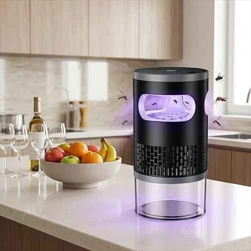 🚨 50% OFF | Silent Chemical-Free Mosquito Trap - Family-Safe, All-Night Protection