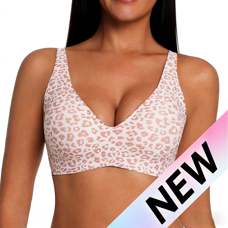 Wireless Leopard V-Neck Contour Bra（副本）