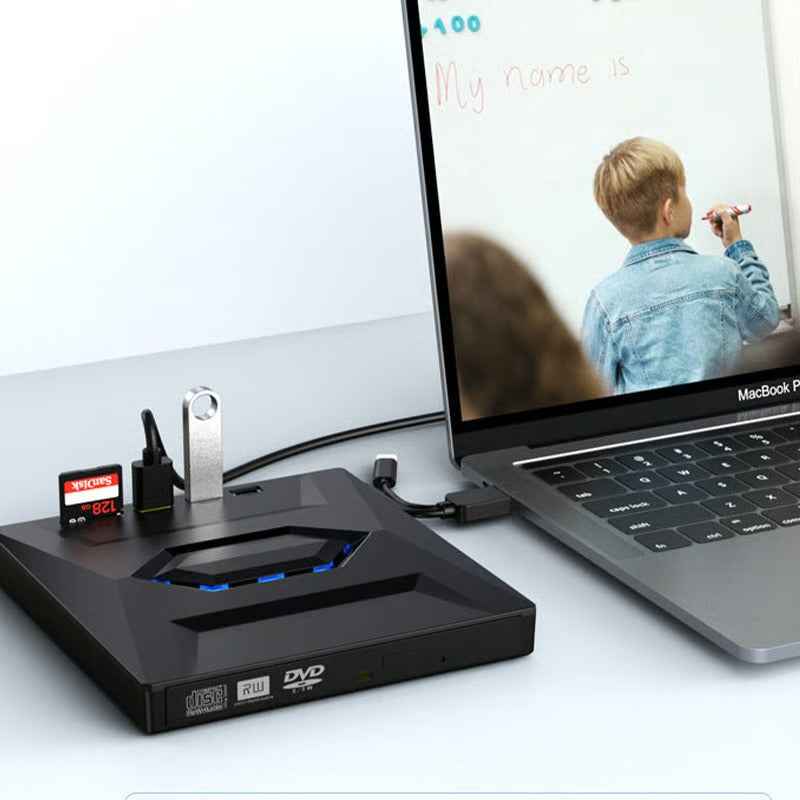 7-in-1 External USB DVD Drive & Blu-ray Player