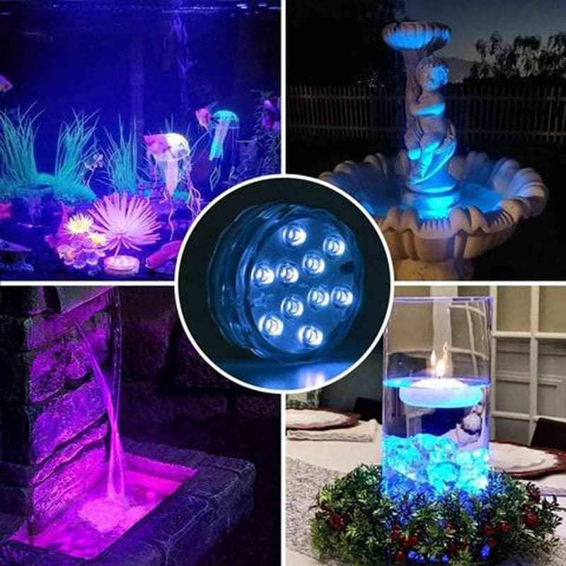 💥Submersible LED Pool Lights (RF Remote Control )