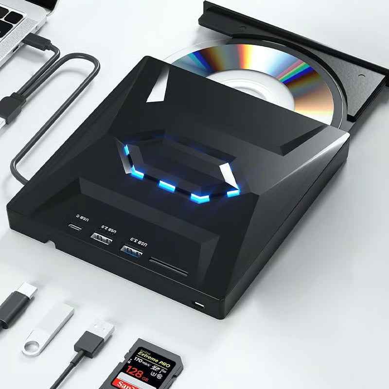 7-in-1 External USB DVD Drive & Blu-ray Player