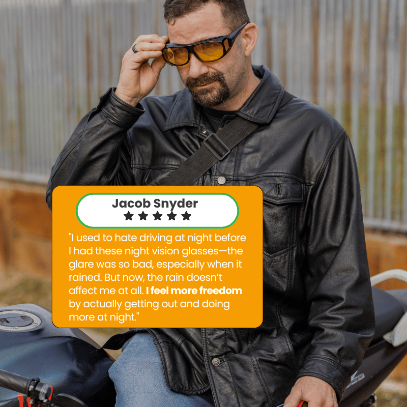 Night Vision Glasses😎-no more struggle with blinding headlights at night👍
