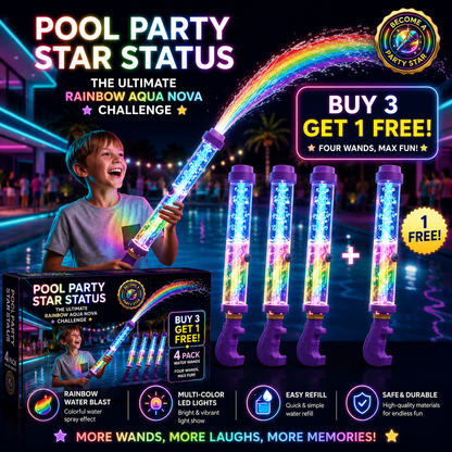 Glowing Rainbow LED Water Blaster | Summer Fun That Pops Like Magic! ✨