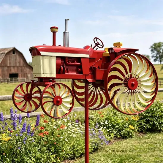 🚜Only Today 50% OFF-Earl's Handmade Tractor Wind Spinner