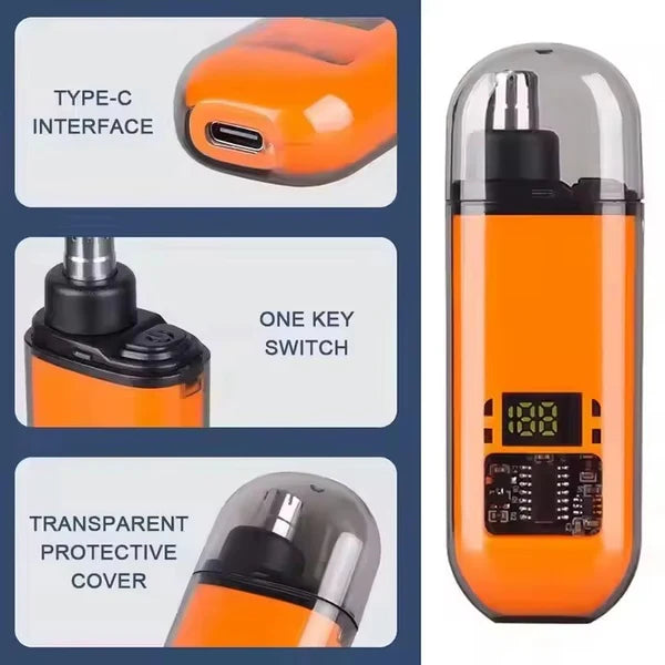 🎁Father's Day Sale-55% OFF Now🎉Portable USB-C Nose Hair Trimmer-Fast,Painless🔥