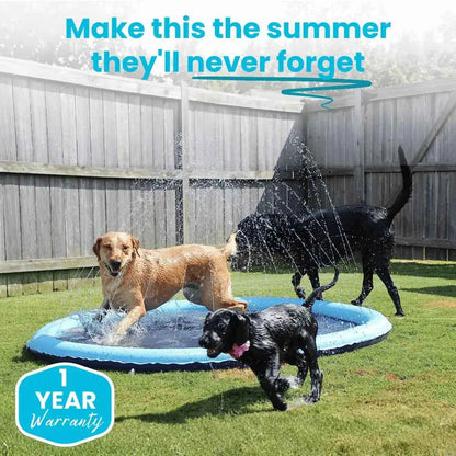 🐾 Pet Splash Pad | Summer Outdoor Water Fun Mat