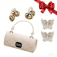 Beige & Butterfly Clips