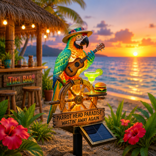 🌴🦜 Solar Parrot Garden Light – Bring Tropical Charm to Every Night