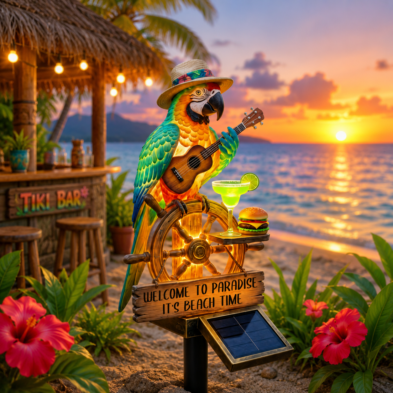 Powered Parrot Garden Light