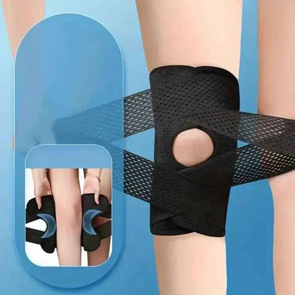 💪 Knee Brace: 4-Spring Strong Support | Sports & Daily Use