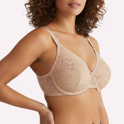 🔥Buy 2 Get 1 Free🔥Full Coverage Lace Minimizer Bra - Petal