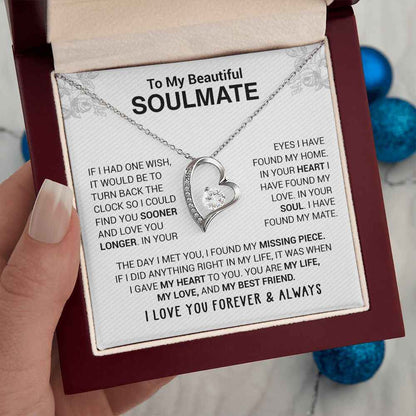 💖 To My Beautiful Soulmate Necklace | Gift for Your Loved One