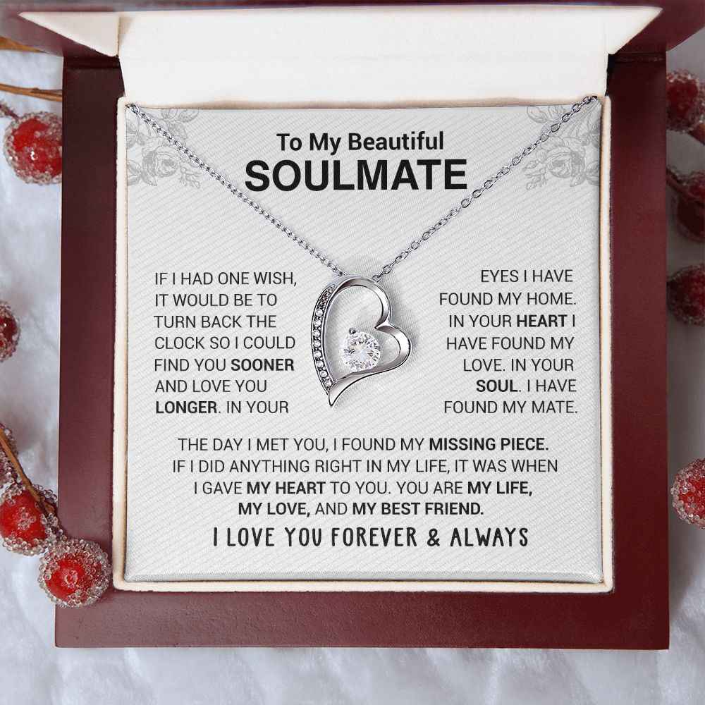 💖 To My Beautiful Soulmate Necklace | Gift for Your Loved One