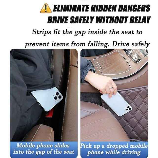 🚗 Car Seat Gap Plug with Storage | Custom Logo Organizer