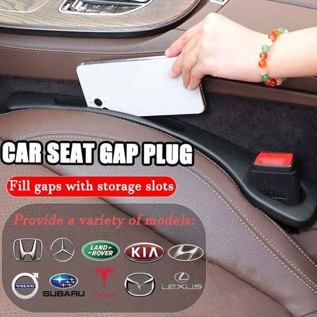 🚗 Car Seat Gap Plug with Storage | Custom Logo Organizer
