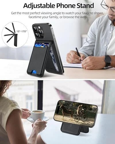 📱for Magsafe Wallet, Works ，Strongest Magnetic Wallet