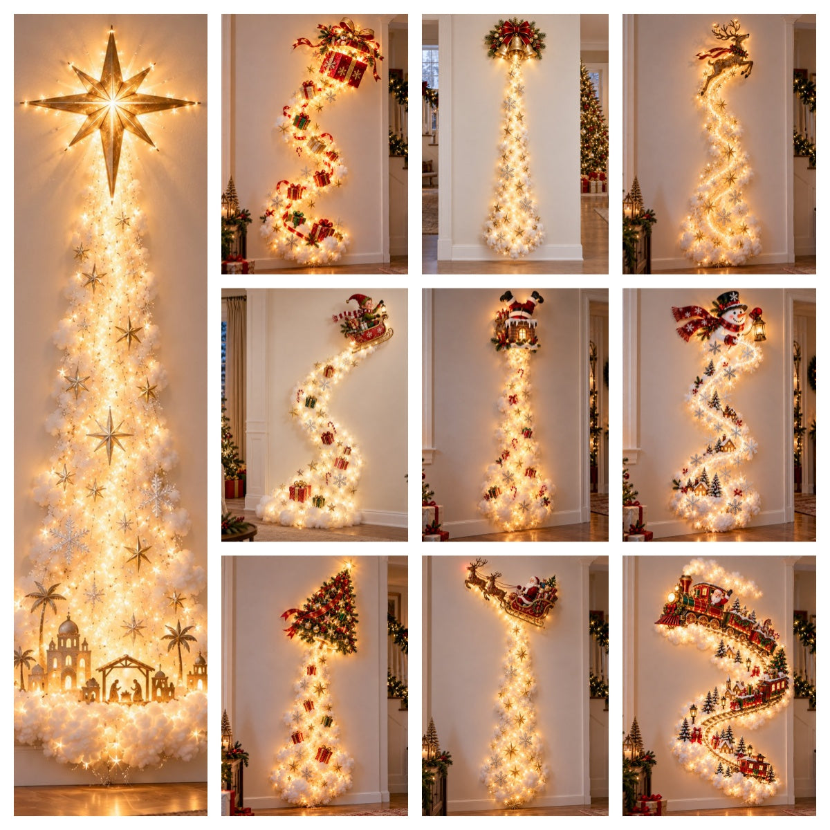 ✨Christmas Magic Trail Wall Light - Illuminated Vertical Holiday Wall Decor✨