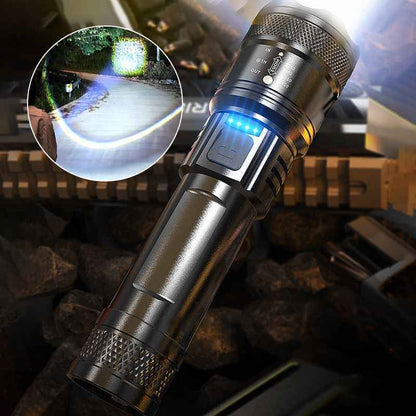 🔥 Super Bright LED Zoomable Flashlight