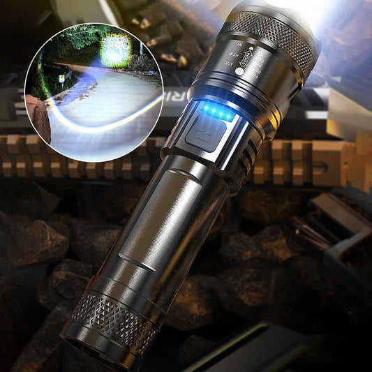 🔥 Super Bright LED Zoomable Flashlight