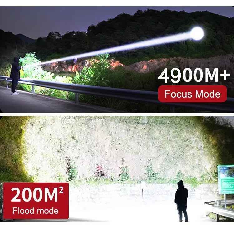 🔥 Super Bright LED Zoomable Flashlight