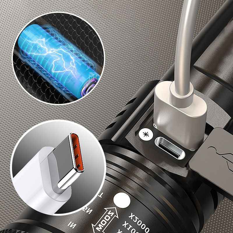 🔥 Super Bright LED Zoomable Flashlight