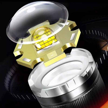 🔥 Super Bright LED Zoomable Flashlight