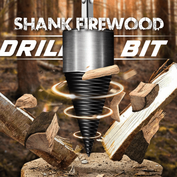 🛠️⚡Better Than Firewood Axe - Durable Drill Set Makes Quick Work of Logs🪵