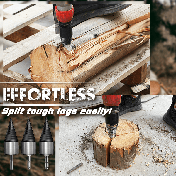 🛠️⚡Better Than Firewood Axe - Durable Drill Set Makes Quick Work of Logs🪵