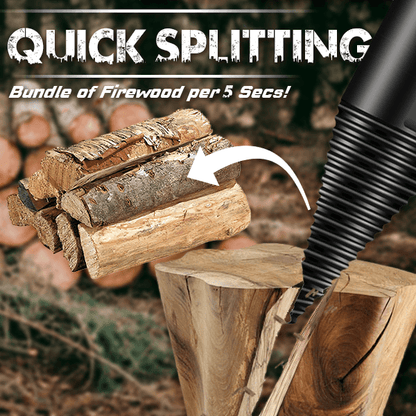 🛠️⚡Better Than Firewood Axe - Durable Drill Set Makes Quick Work of Logs🪵
