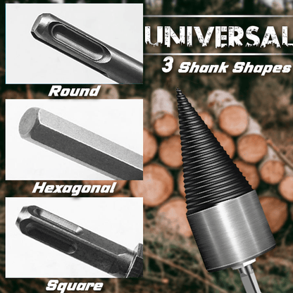 🛠️⚡Better Than Firewood Axe - Durable Drill Set Makes Quick Work of Logs🪵