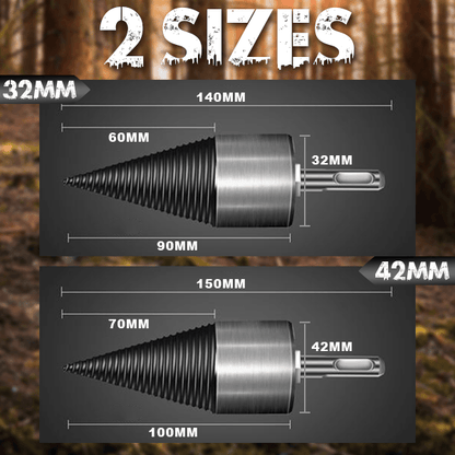 🛠️⚡Better Than Firewood Axe - Durable Drill Set Makes Quick Work of Logs🪵