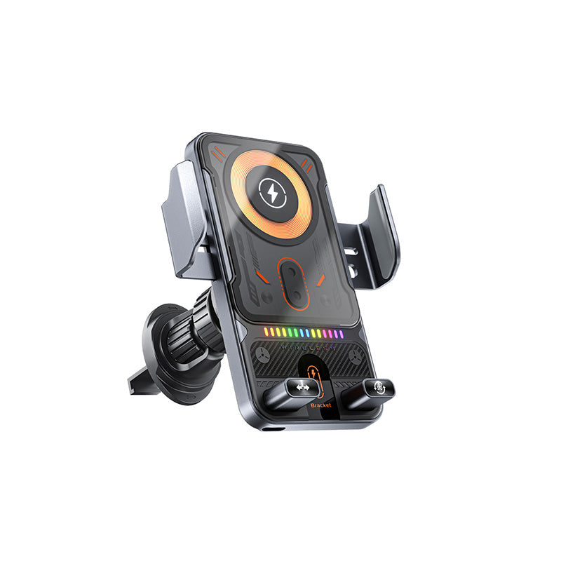🔥2-in-1 Infrared Motorized Car Mount | 360° Rotation + Wireless Charging 🚗💨 Great Deal!