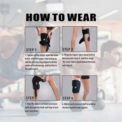 🏃🔥 Breathable Knee Support Brace | Adjustable Compression for Active Days & Workouts