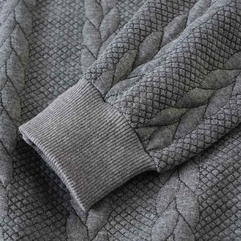 🔥New arrivals offer-Men's Casual Half-Zip Cable-Knit Sweater
