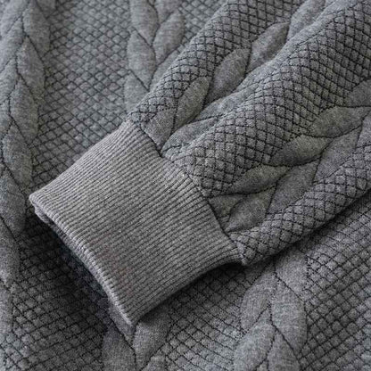 🔥New arrivals offer-Men's Casual Half-Zip Cable-Knit Sweater