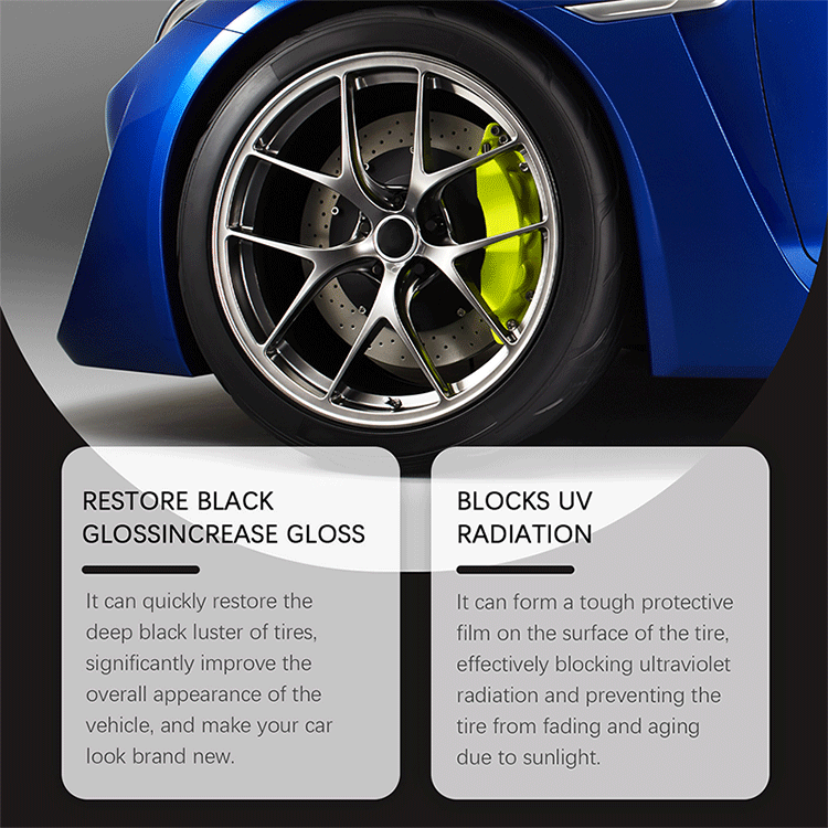 ✨ Tire Shine Wax | Deep Black Gloss & Dirt Repellent