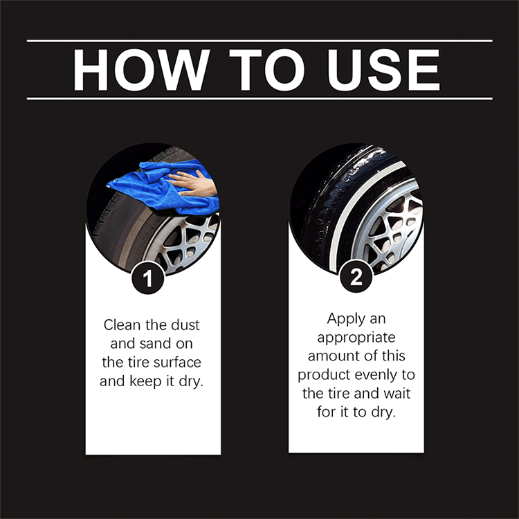 ✨ Tire Shine Wax | Deep Black Gloss & Dirt Repellent