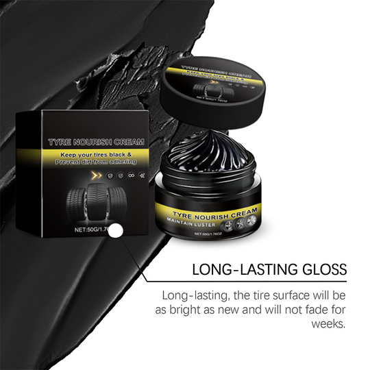 ✨ Tire Shine Wax | Deep Black Gloss & Dirt Repellent