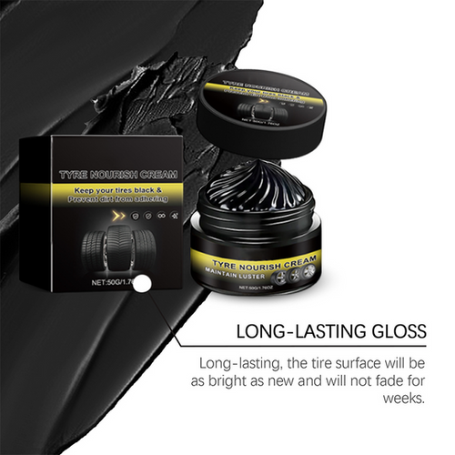 ✨ Tire Shine Wax | Deep Black Gloss & Dirt Repellent