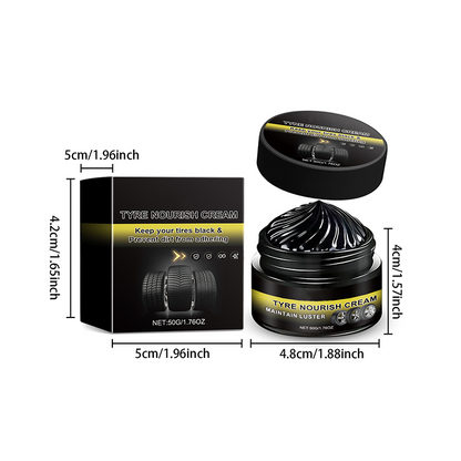 ✨ Tire Shine Wax | Deep Black Gloss & Dirt Repellent
