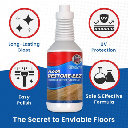 Floor Care Polish – Repairs scratches and leaves no damage on wood or tile floors 🧽✨