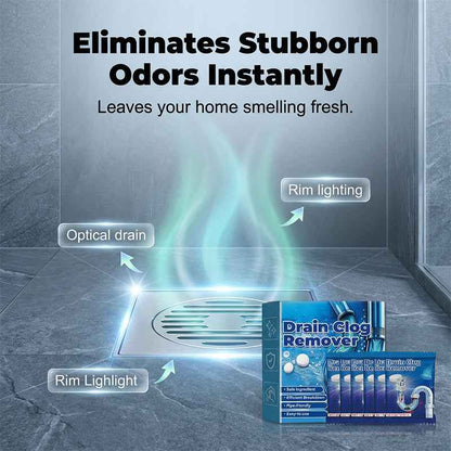 Fast Dissolve Drain Clog Remover Tablets Household Pipe Deodorant Cleaner