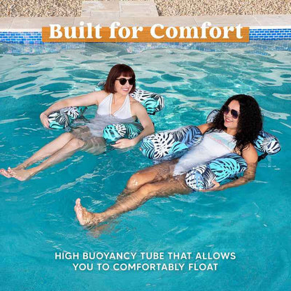 💺 50% OFF NOW! 🌴 Inflatable Floating Chair – Tropical Leaf & Ultra-Light  🌊