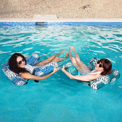 💺 50% OFF NOW! 🌴 Inflatable Floating Chair – Tropical Leaf & Ultra-Light  🌊